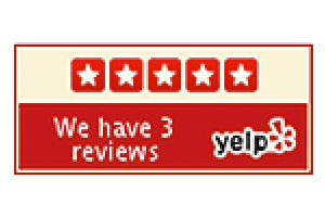 Badge - We have 3 reviews in Yelp